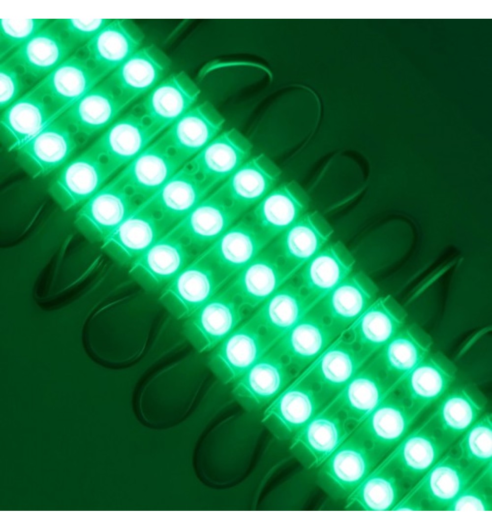 Modul LED verde 12V, 1.5W, IP67, lumina verde- 20 module