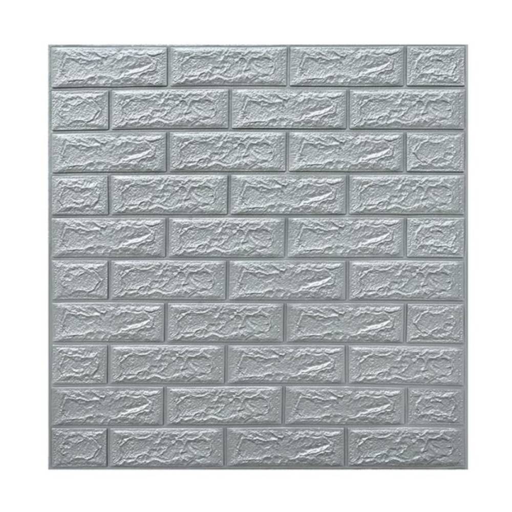 Tapet 3D autoadeziv, 70x77cm, Argintiu, 10buc/set Tapet 3D autoadeziv, 70x77cm, Argintiu, 10buc/set