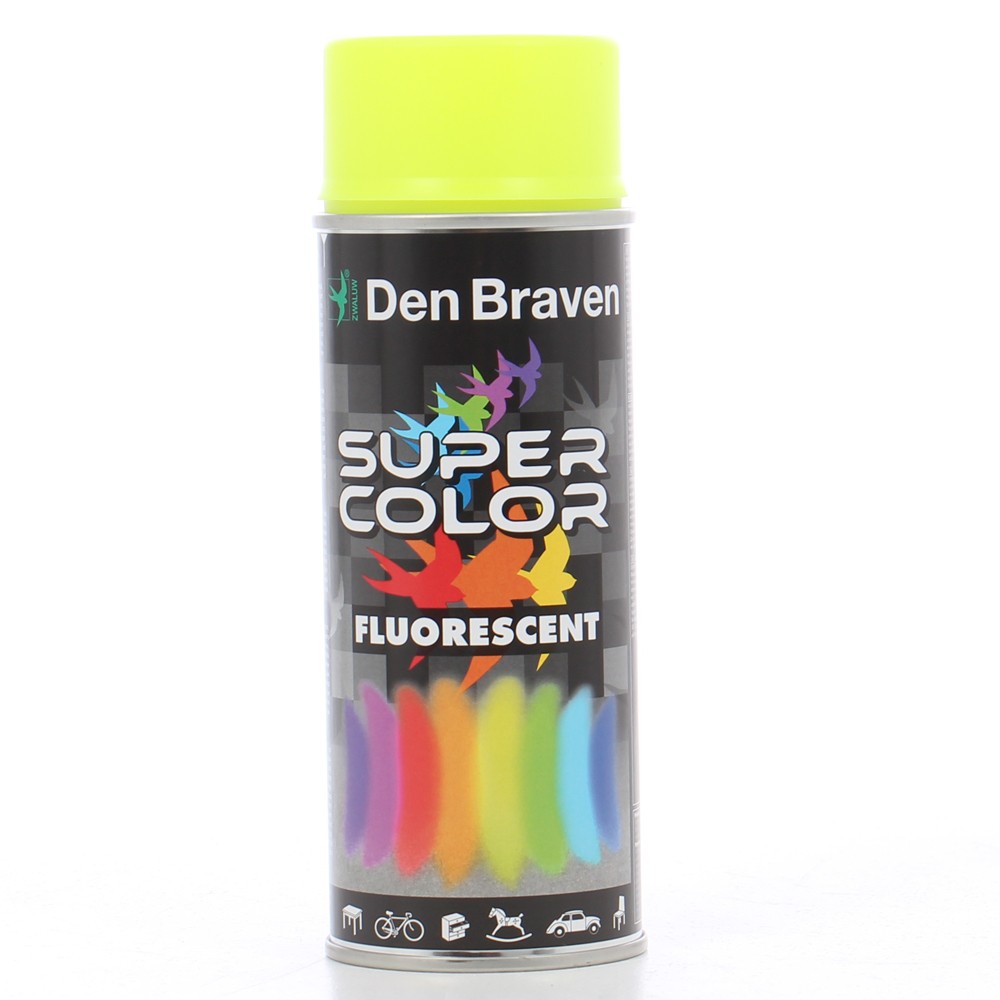 Spray fluorescent galben, Den Braven, 400ml Spray fluorescent galben, Den Braven, 400ml