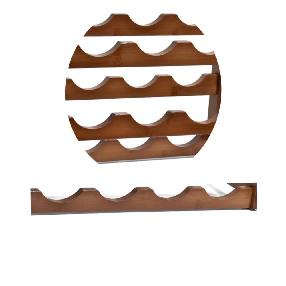 Suport 7 sticle de vin 50cm, cu canea din lemn de brad Suport 7 sticle de vin 50cm, cu canea din lemn de brad