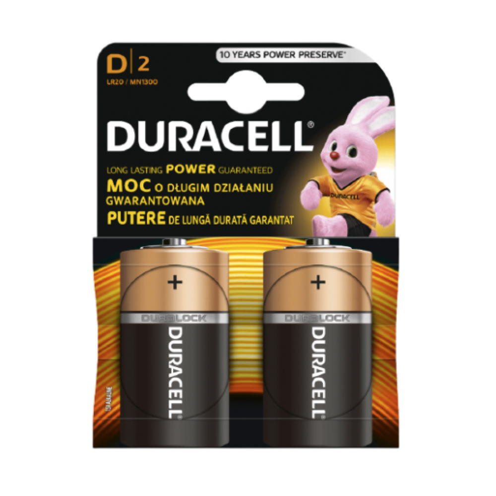 Baterie Duracell R20 Alkalina -2 buc Baterie Duracell R20 Alkalina -2 buc