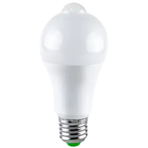 Bec LED cu senzor de miscare, 9W=75W, 750Lm, 6400K, lumina rece, model A60