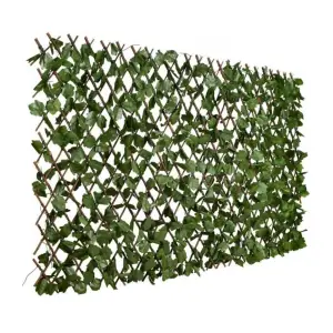 Gard viu artificial extensibil 2m x 1m verde (balcon, terasa)