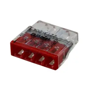 Conector derivatie tip wago 4 poli cablu masiv