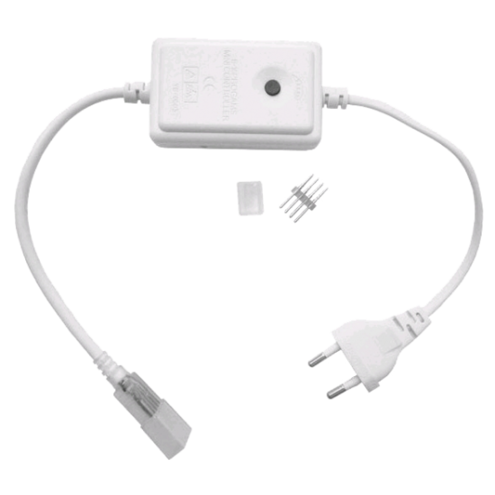 Cablu alimentare / Alimentator + controller banda LED RGB cu stecher, 220V Cablu alimentare / Alimentator + controller banda LED RGB cu stecher, 220V