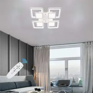 Lustra LED Patientia cu telecomanda 50 W , 8 brate 3 culori