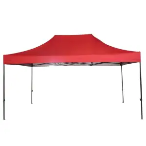 Cort pavilion 3x4.5m rosu pliabil, cadru metalic , pentru evenimente