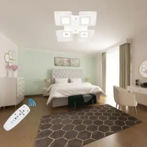 Lustra LED Pallas cu telecomanda 72W , 4 brate 3 culori