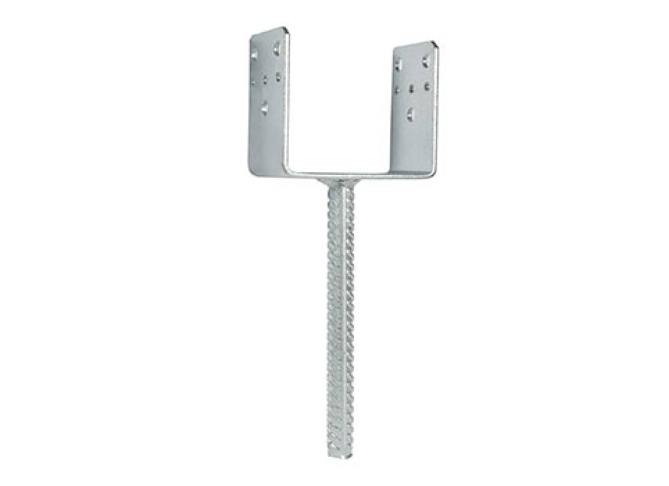 Suport fixare stalp U100 cu picior, pentru grinda