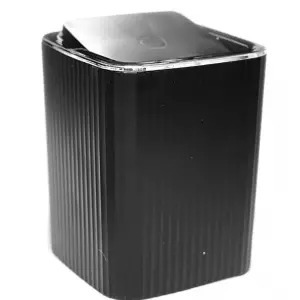 Cos gunoi Negru cu capac batant, Lux