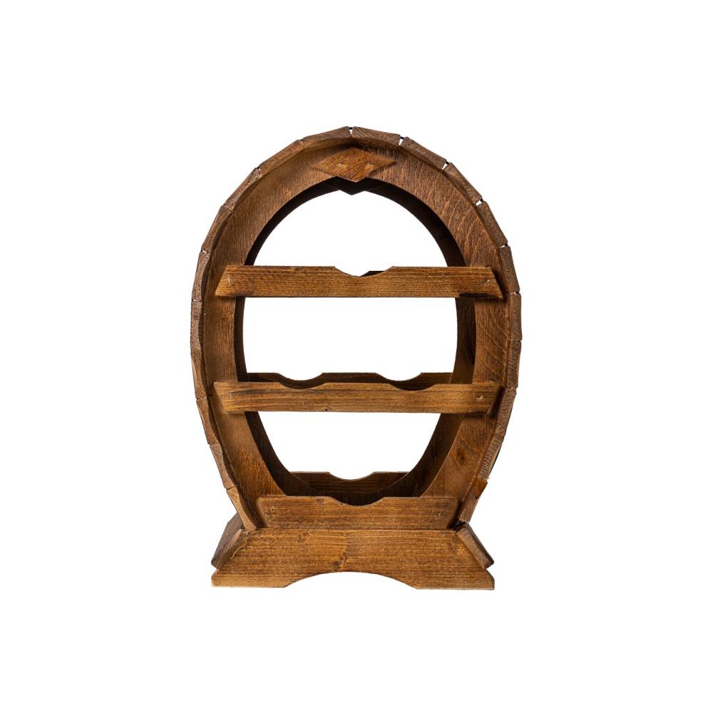 Suport 4 sticle de vin 43cm, din lemn de brad Suport 4 sticle de vin 43cm, din lemn de brad