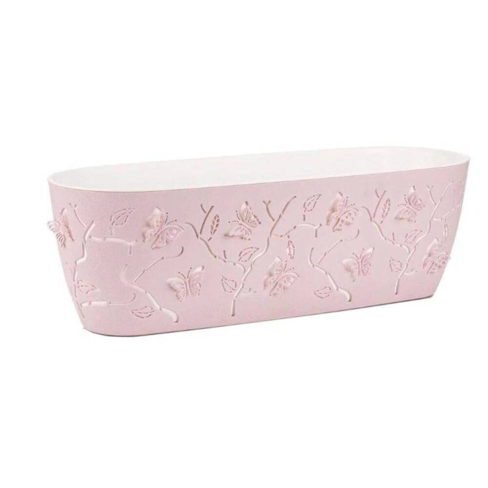 Jardiniera exterior / interior mare 3D cu fluturi 7.3 litri, roz nr 2 Jardiniera exterior / interior mare 3D cu fluturi 7.3 litri, roz nr 2