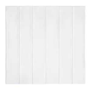 Tapet 3D autoadeziv, 70x70cm, din Rasina, Alb, 10buc/set