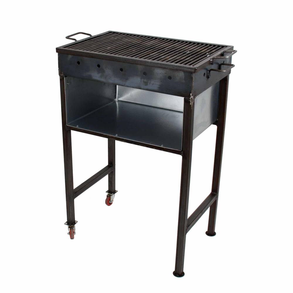 Gratar gradina metalic cu spatiu depozitare si roti Gratar gradina metalic cu spatiu depozitare si roti