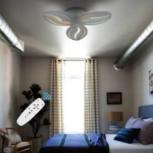 Lustra LED cu telecomanda 50 W, 3 brate 3 culori