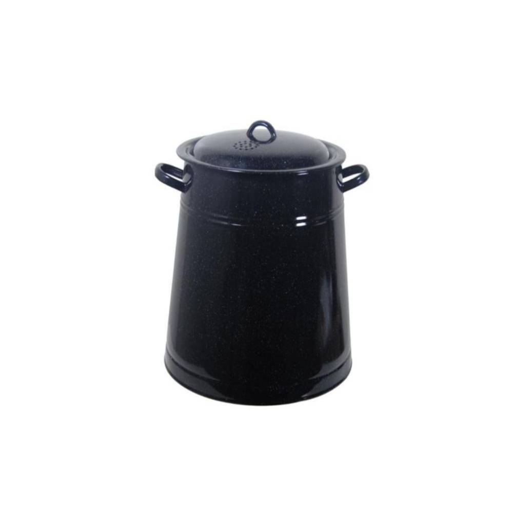 Garnita 5 litri emailata neagra (untura) Garnita 5 litri emailata neagra (untura)