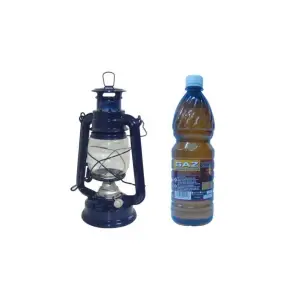 Set gaz lampant 800 ml (petrol lampant) si felinar 24.5 cm