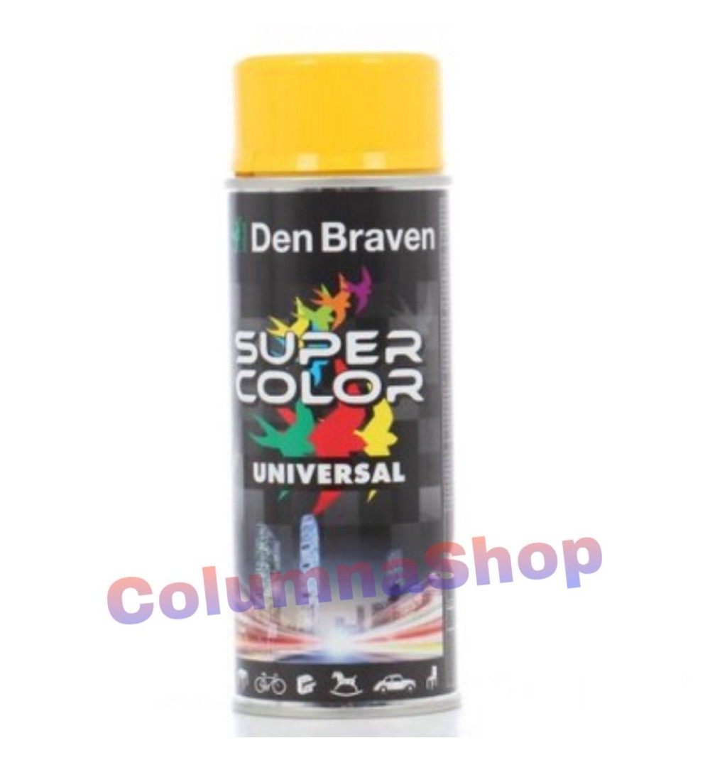 Spray vopsea, Den Braven Super Color, galben, interior / exterior, 400 ml