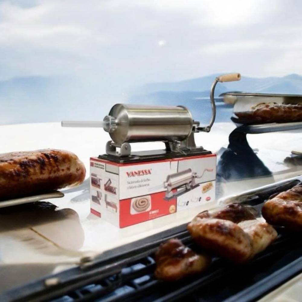 Masina carnati din inox 4kg, orizontala Masina carnati din inox 4kg, orizontala