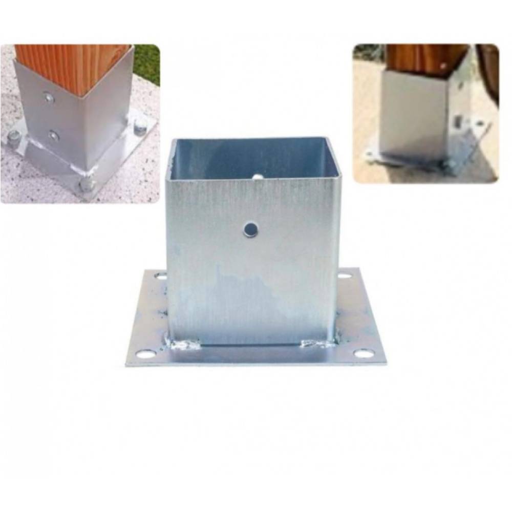 Set suport stalp lemn 12 x 12 cm cu 4 x conexpand M10 x 80mm Set suport stalp lemn 12 x 12 cm cu 4 x conexpand M10 x 80mm